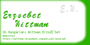 erzsebet wittman business card